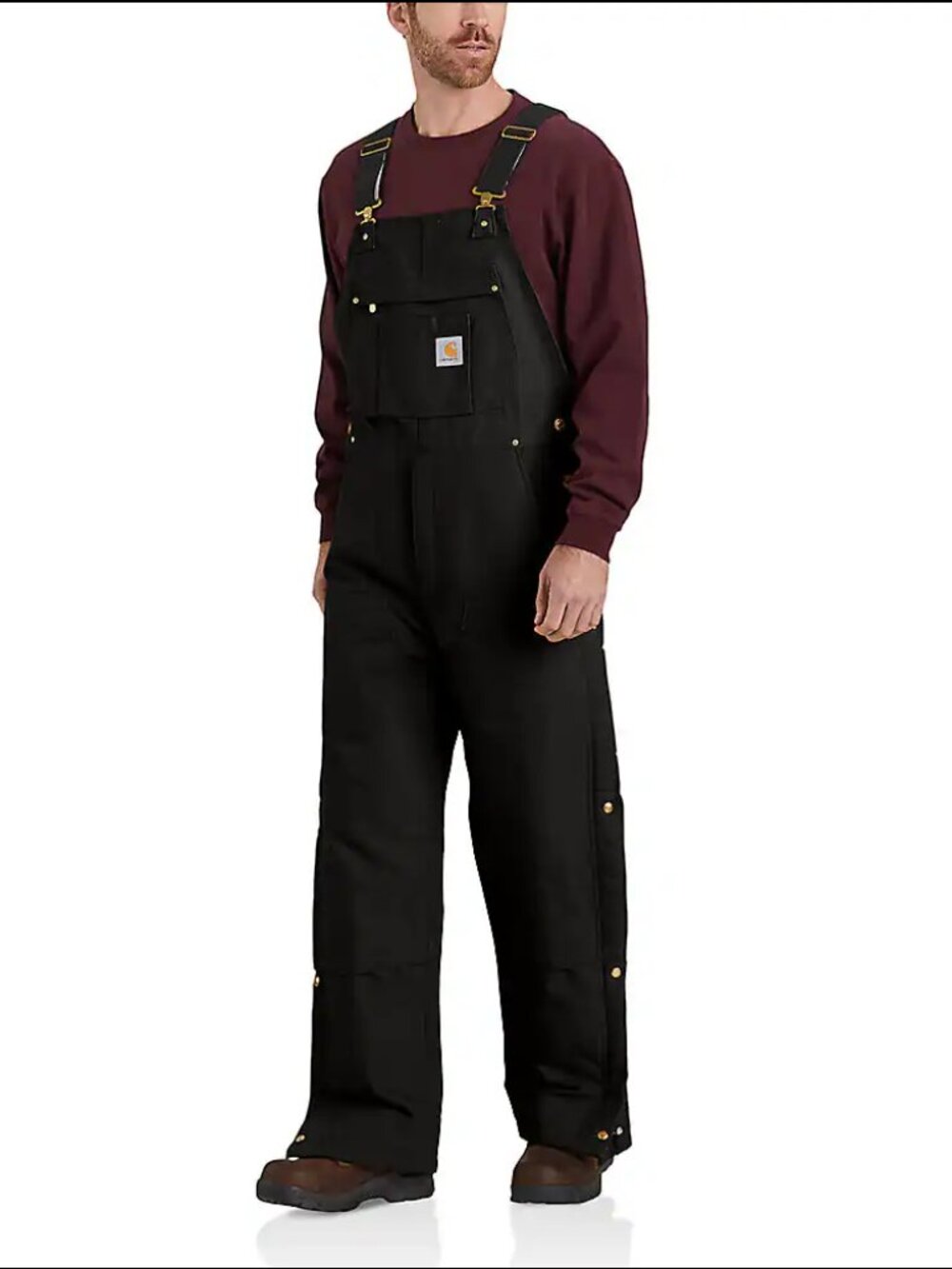 Carhartt Men's Loose Fit Firm Duck Insulated Bib Overall 104393 -Brand New- 2XL
